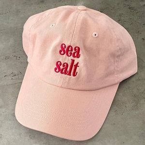 Sea salt dad hat baseball cap pink